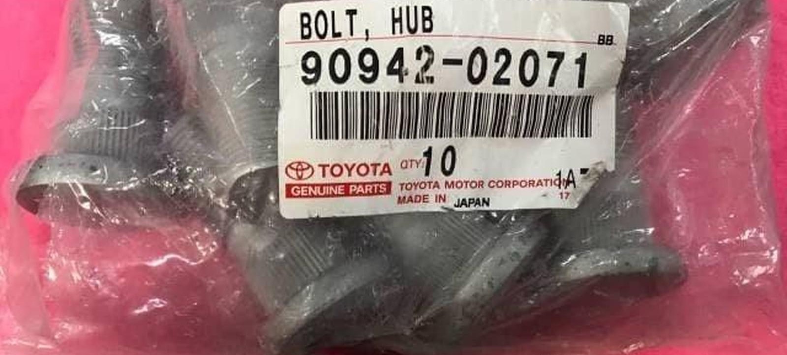 Baut Roda Dyna Rino LT Depan Kanan BOLT HUB RH GENUINE TOYOTA PN 90942-02071