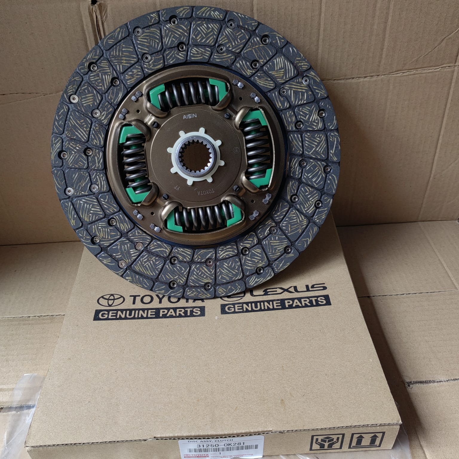 Kampas Kopling DISC CLUTCH Toyota Hilux Revo GENUINE PN 31250-0K281