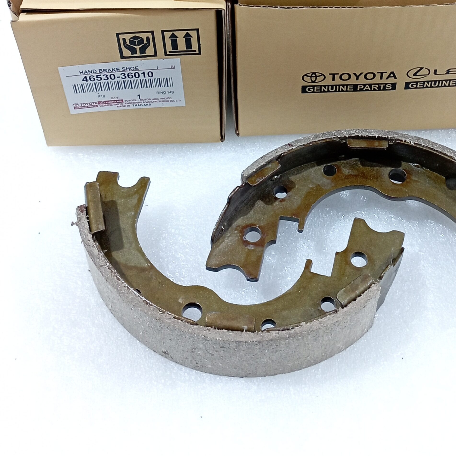 Kanvas rem tangan Toyota Dyna 14B Rino 115PS Dutro Dyna 130ht PN 46530-36010