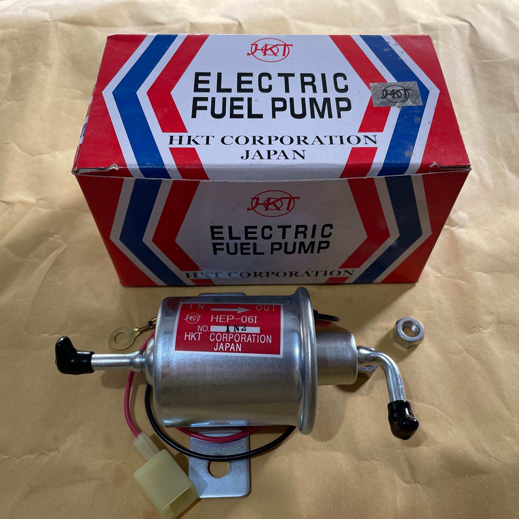 Electric Fuel pump Pompa Solar 12 Volt ROTAK FUEL PUMP Universal Japan HKT HEP-061