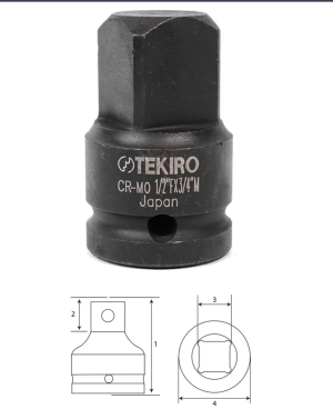 ADAPTOR IMPACT TEKIRO UKURAN 1-2 F X 3-4 M PN IS-AI0751