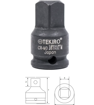 ADAPTOR IMPACT TEKIRO UKURAN 3-8 F X 1-2 M PN IS-AI0749