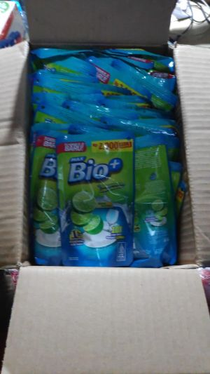 BIO+ Sabun Cuci Piring JERUK NIPIS POUCH 90ML 1 Box (36 PCS)