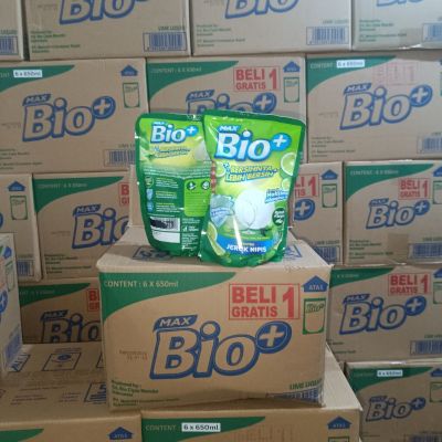 BIO+ Sabun Cuci Piring Pouch Jeruk Nipis 650ml 1box(12pcs)