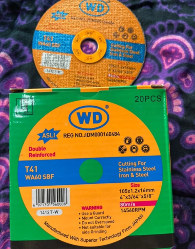 Batu Gerinda Potong 4 INCH WD T41-WA 60-SBF 1,2 mm @20buah