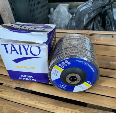 Batu Gurinda Amplas 4 Inch Taiyo 1 DUS 10 Pcs GRIT 60-240