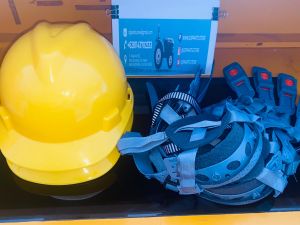 HELM PROYEK KUNING VPRO HC25 SUSP PUSHKEY WITH CHINS 4PT