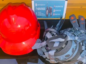 HELM PROYEK MERAH VPRO HC25 SUSP PUSHKEY WITH CHINS 4PT