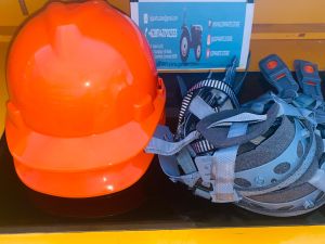 HELM PROYEK ORANGE VPRO HC25 SUSP PUSHKEY WITH CHINS 4PT