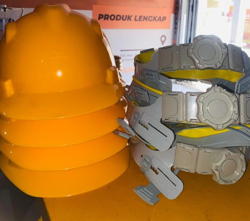 HELM PROYEK WIPRO KUNING PUTAR RATCHET MODEL MSA