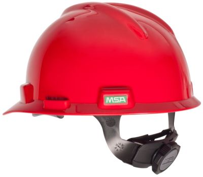 HELMET SAFETY V GARDS MSA RED ORIGINAL