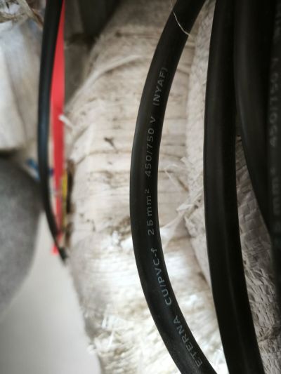KABEL ETERNA CU-PVC-F NYAF (SERABUT) 25 MM X 2.5 METER INCLUDE SKUN TEMBAGA 25 MM
