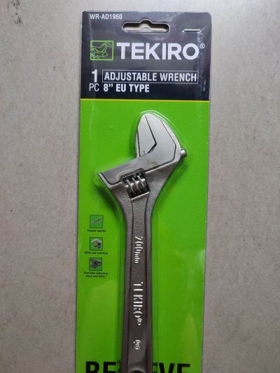 KUNCI INGGRIS TIPE EU ADJUSTABLE WRENCH (EU TYPE) 8 INCH TEKIRO WR-AD1960