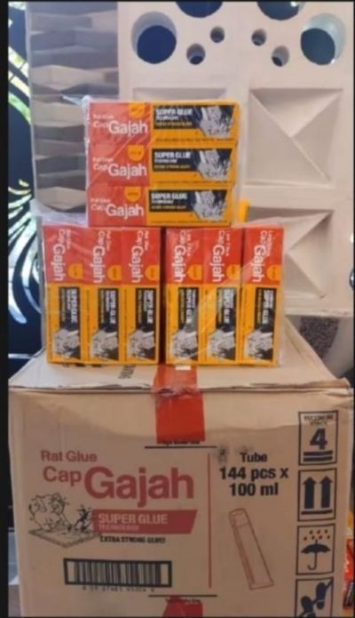 LEM Tikus Tube Cap Gajah 100ml 1 Karton (144 Pcs)