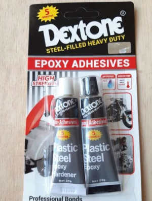 Lem Besi Plastic Steel Epoxy Dextone 5 minute (2 Pcs) 48gr
