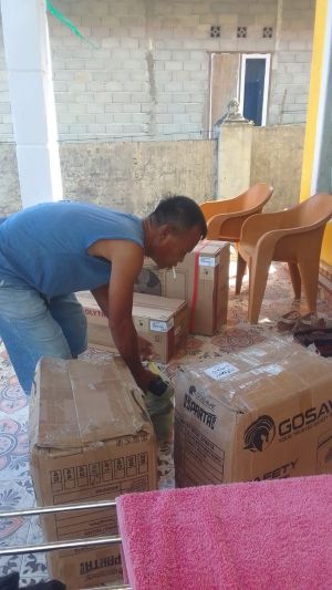 PENJUALAN DOOR TO DOOR SERVICE ALAT SAFETY GO SAVE KE PELANGGAN KEBUN 1