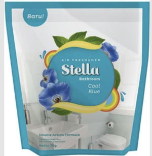 Pengharum kamar mandi Stella Fin Bathroom Cool Blue 70 gr