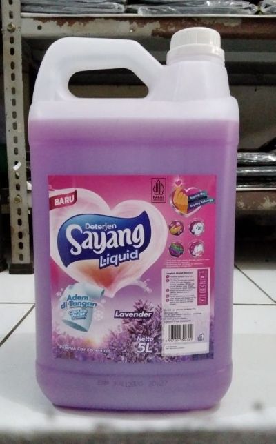 SAYANG LAVENDER LIQUID DETERGENT 5 LITER