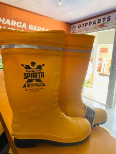 SEPATU SAFETY BOOTS STEEL PLATE X-SPARTA GOSAVE YELLOW SIZE 39