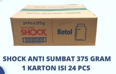 Shock Anti Sumbat Botol 375 gr 1 Box(24 Pcs)