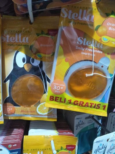Stella Gantung Orange Blossom 7ml Daily Freshness Car Pengharum Mobil Kamar 1 karton(72 Pcs)