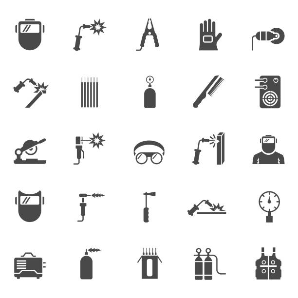 Welding icon set