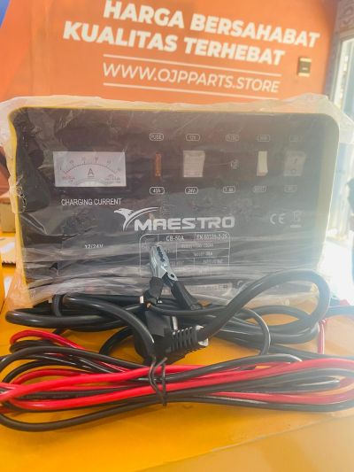charger aki 50 ampere 12 V 24 V Maestro CB-50A 50Amp