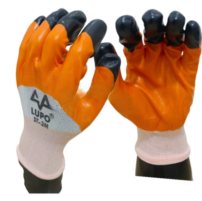 sarung tangan kerja lupo ST-3M telapak dilapis karet lateks anti sajam, anti duri, anti slip, anti licin