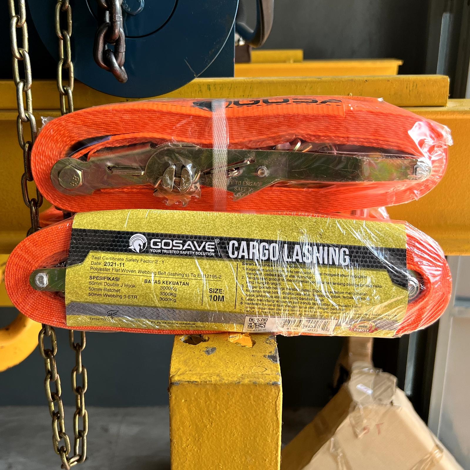 tali ratchet GOSAVE RACHET TIE DOWN CARGO LASHING TRACKBELT 3TON X 10M