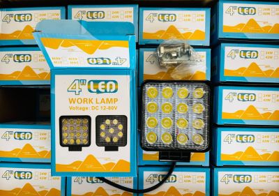 LAMPU KERJA WORK LAMP LED 4 INCH DC 16 TITIK 12-80 VOLT