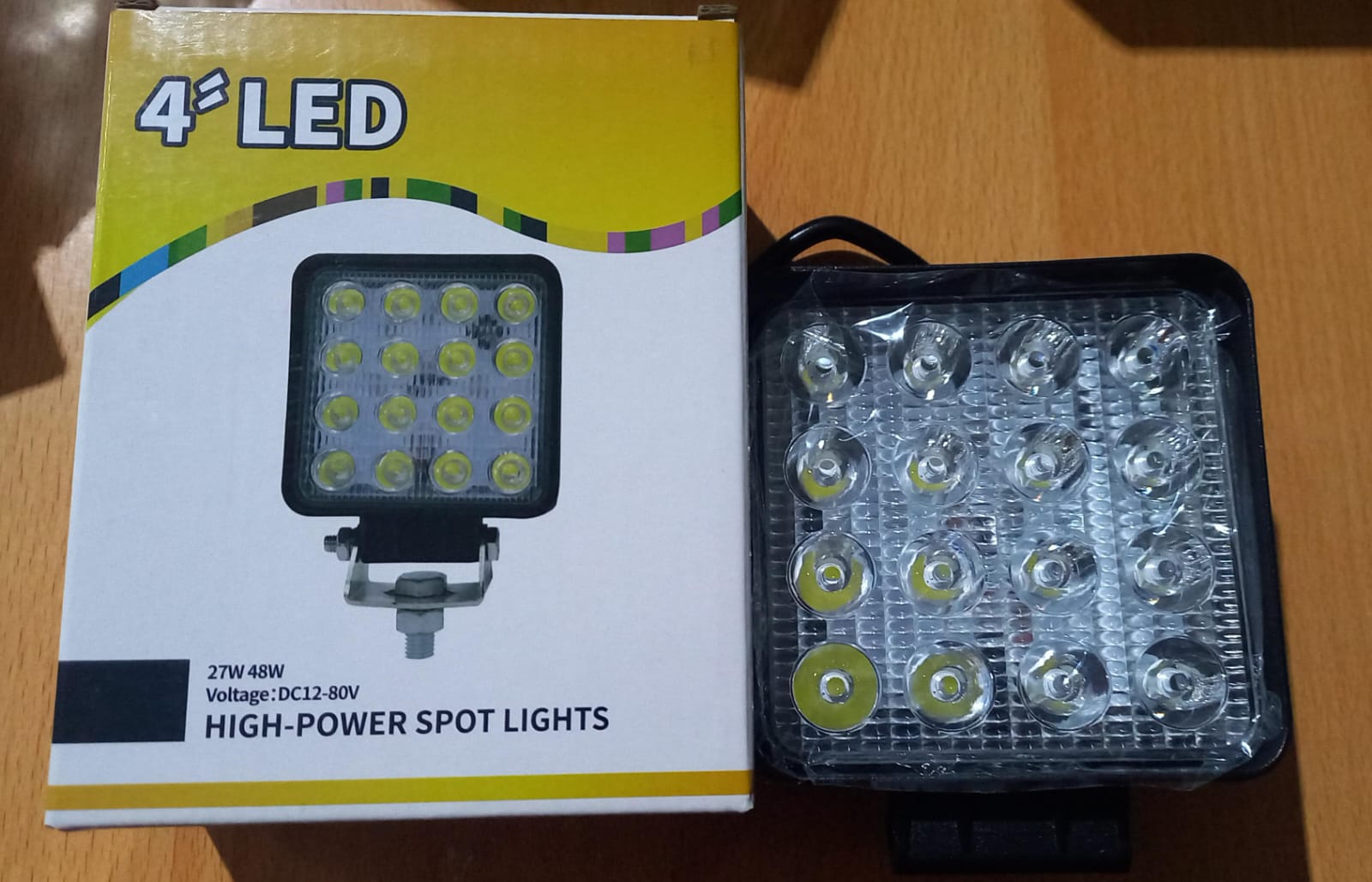 Lampu Kerja led 4 Inch 16 titik DC12-80V 27W48W HIGH POWER SPOT LIGHT