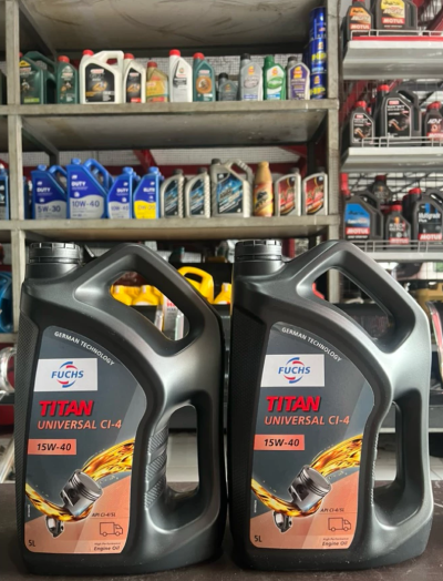 Oli Fuchs Titan Universal CI-4 SAE 15w-40 Kemasan 5 Lt