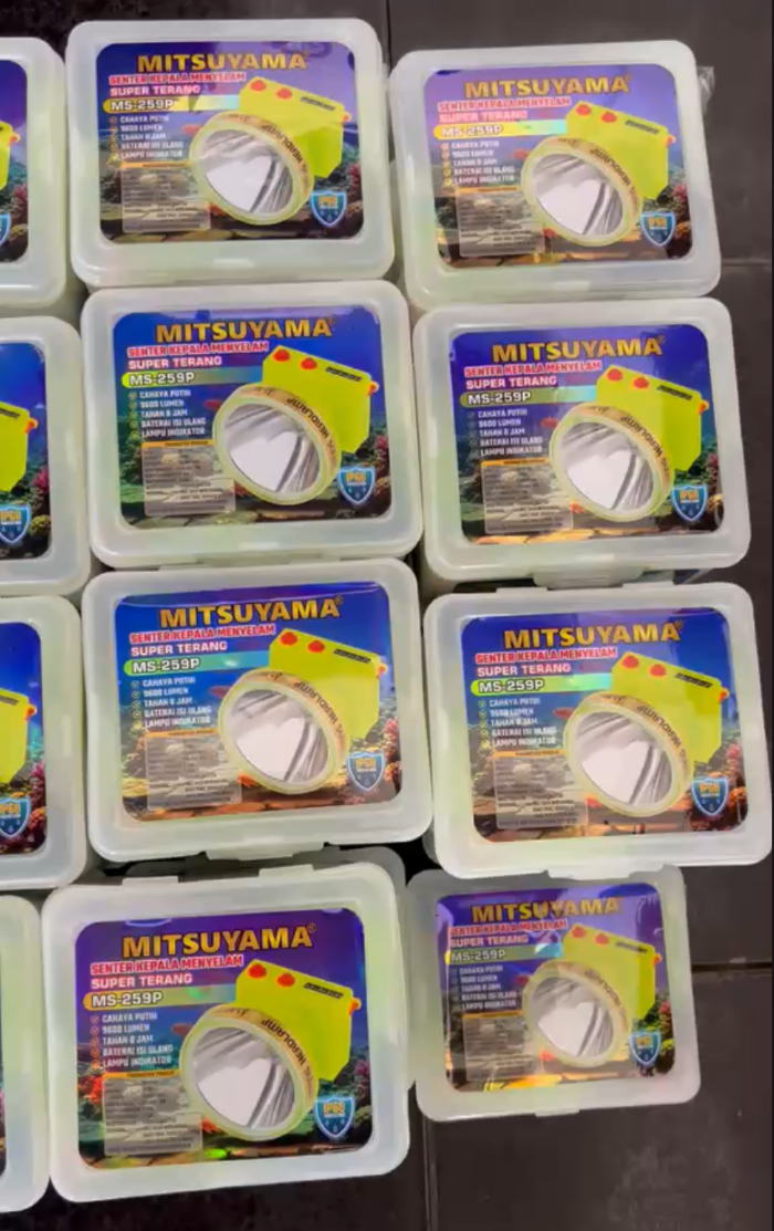 SENTER KEPALA SELAM 80W MS-259P 4 mode cahaya