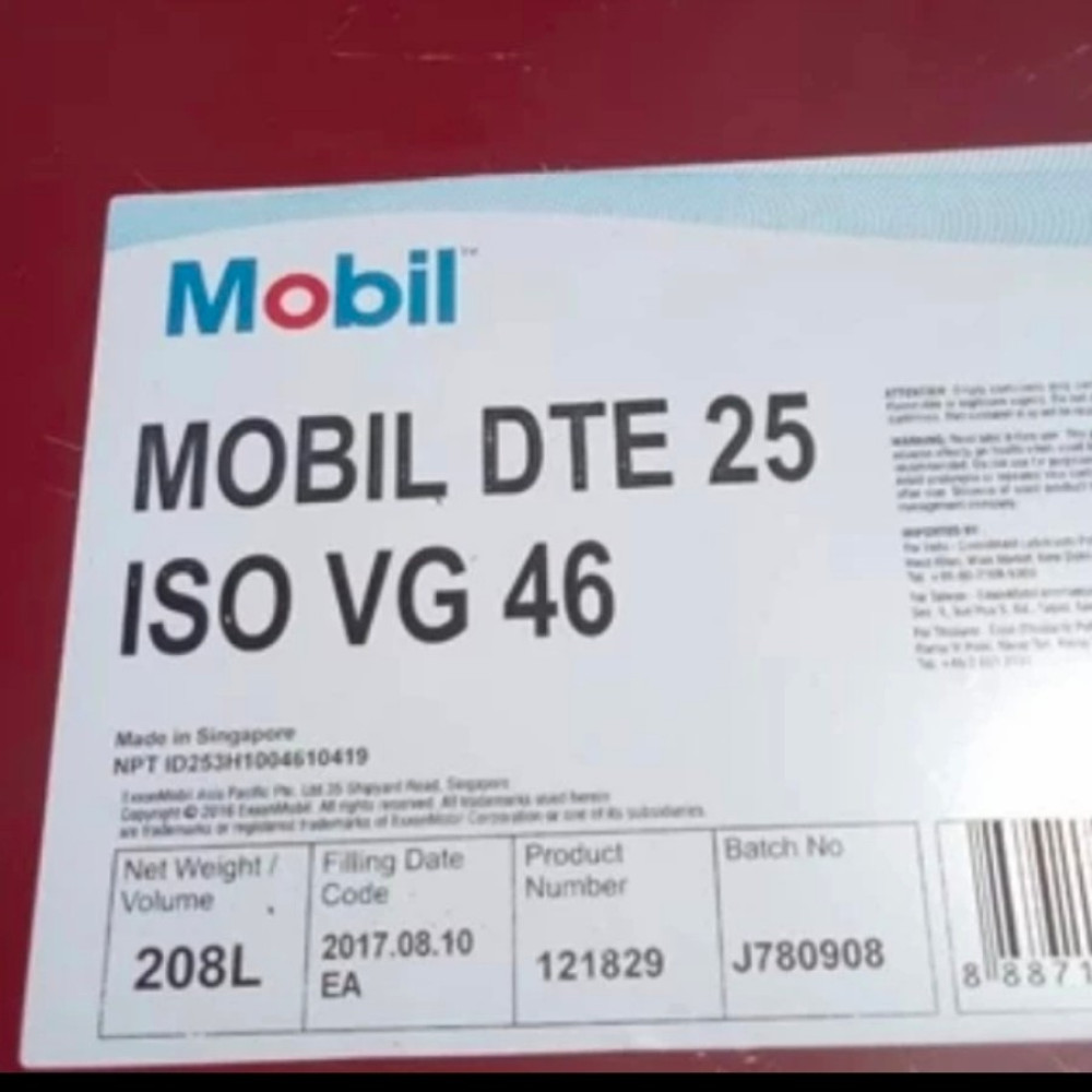 OLI Hidrolik Mobil DTE 25 iso VG 46 Drum (208ltr)