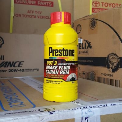 Minyak Rem Warna Merah Prestone Brake Fluid DOT 3 300 ML