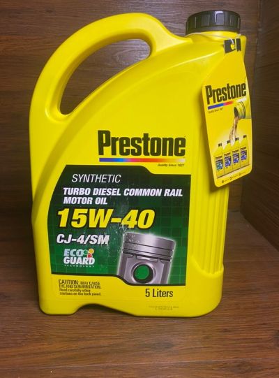 Oli Mesin Diesel Prestone SAE 15W-40 CJ-4 Synthethic Turbo Diesel Common Rail 5 Liter