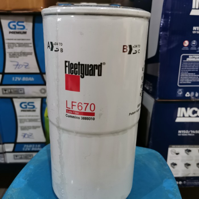 FILTER OLI ENGINE FLEETGUARD CUMMINS SANY VOLVO PN LF670