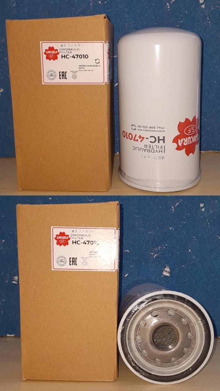 FILTER OLI HIDROLIK SAKURA UNTUK ISEKI NT540 NT540F T5390 AT5520 PN HC-47010