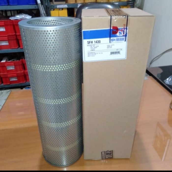 FILTER OLI HIDROLIK SURE FILTER UNTUK KOMATSU CAT VOLVO KOBELCO DOOSAN HITACHI HYUNDAI SUMITOMO PN SFH1430