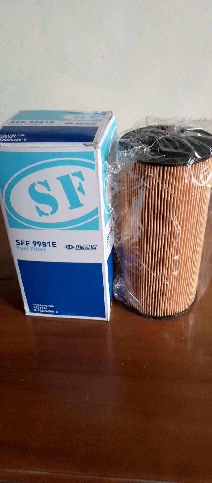 Filter Solar Sany SY75 ISUZU SUNWARD HITACHI XCMG PN Sure Filter PN SFF9981E